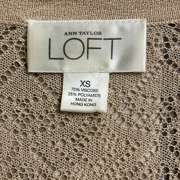 LOFT Beige Cardigan - XS - Picture 4 of 4